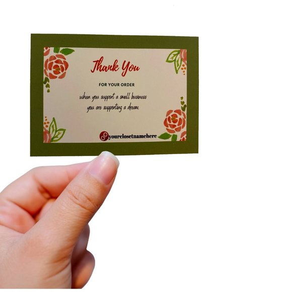 Thank You Cards, Set of 100 When You Support a Small Business You are Supporting - Picture 2 of 7